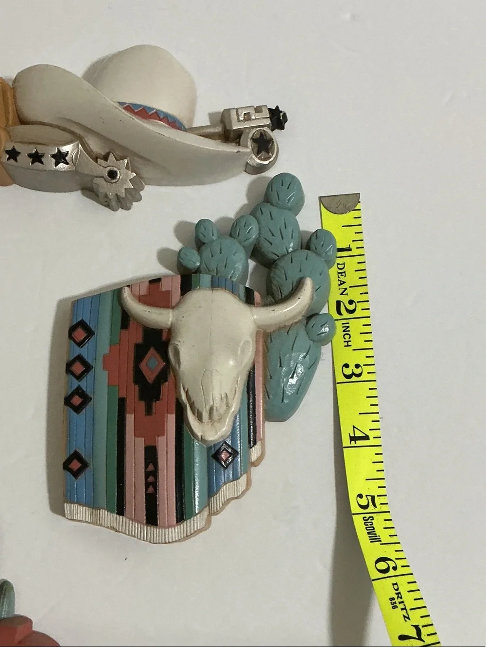 Southwestern Decorative Magnet Set in Teal, Tan, Rust, Cream